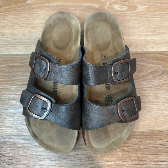 Cushionaire Women's Cork Foodbed Slide Comfort Sandals, Size 7 - Picture 6 of 12